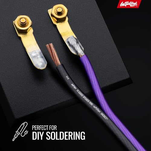 Install Link 14 AWG Gauge Speaker Wire Cable (100 Feet) Stereo, Car or Home Theater (CCA) - Image 5
