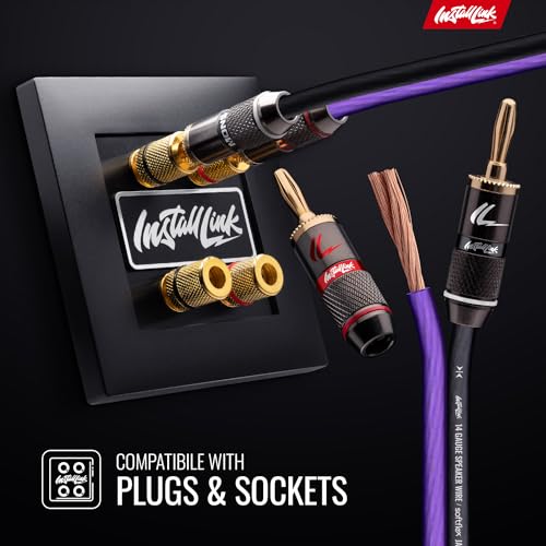 Install Link 14 AWG Gauge Speaker Wire Cable (100 Feet) Stereo, Car or Home Theater (CCA) - Image 4