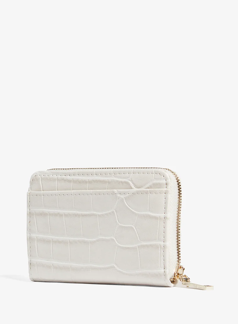 تيد بيكر Varlee Croc Effect Small Zip Around Wallet