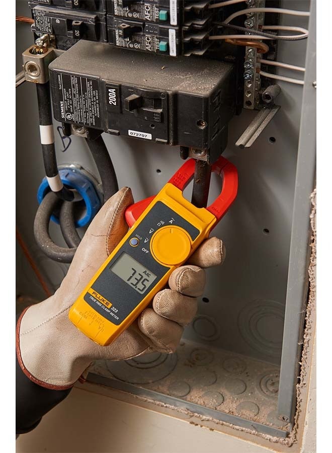 FLUKE Fluke 323 Clamp Meter For Commercial/Residential Electricians, Measures AC Current To 400 A,Measures AC/DC Voltage To 600 V, Resistance And Continuity - Image 5
