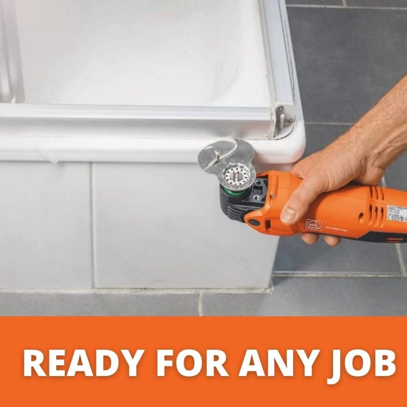 Fein Starlock Cutter Blade for Precision Cutting on Silicone and Soft Glazing Compound - Smooth, Clean Cuts on MultiMaster Tools, Mushroom Shape, 5-Pack - 63903245230 - Image 5