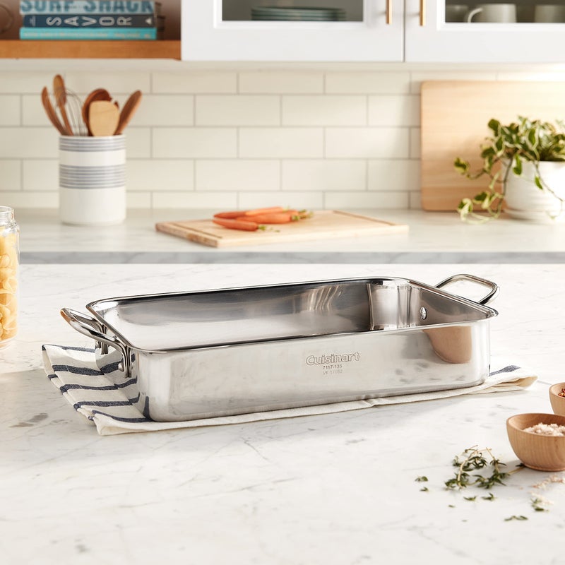 Cuisinart 7117-135 Chef's Classic Stainless 13-1/2-Inch Lasagna Pan - Image 2