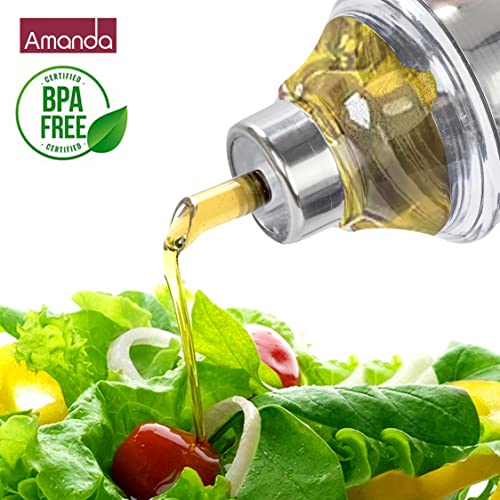Amanda Stainless Steel Oil Dispenser with Nozzle 1 Litre (1000 ml) | Oil Container | Oil Pourer | Oil Pot| Oil Can| Oil Dispenser with Handle | Premium Food Grade Stainless Steel - Image 3