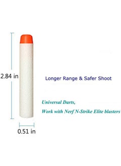 Home Buy HOME BUY Glow in Dark Bullet Darts for N-Strike Elite Series Kids Toy Gun-White Color (Pack of 20)  - Image 3