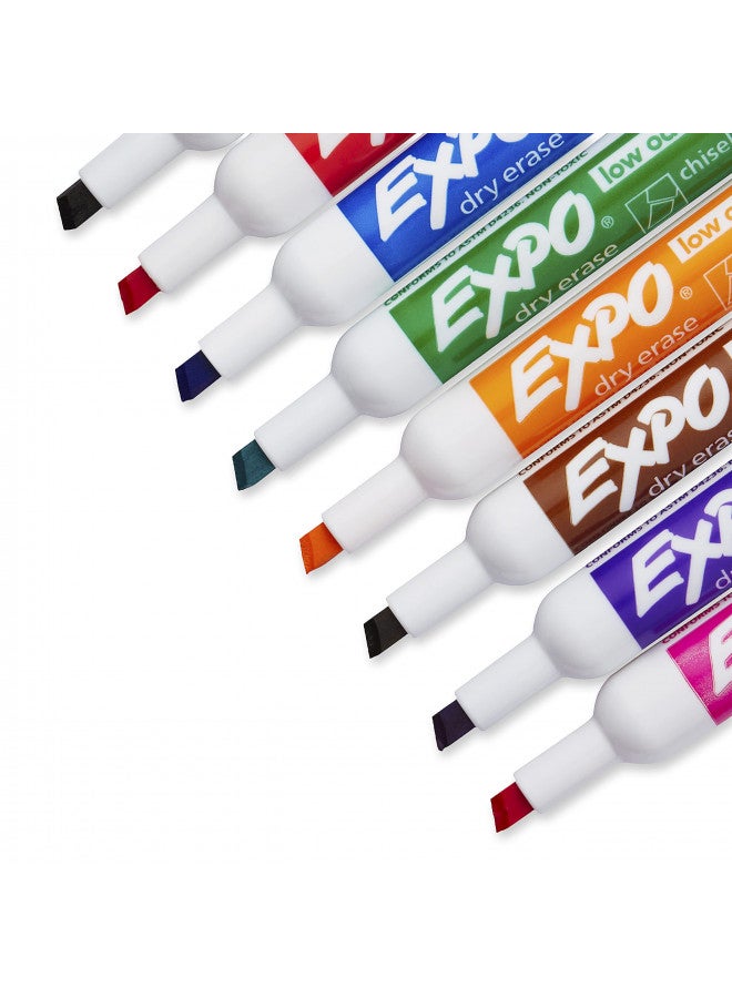 EXPO 80678 Low-Odor Dry Erase Markers, Chisel Tip, Assorted Colors, 8-Count - Image 3