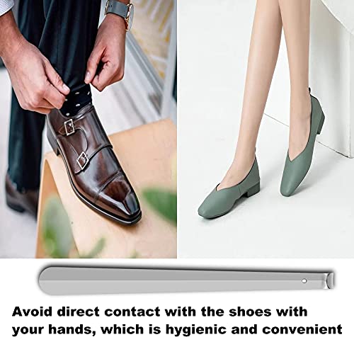 Harniruco Shoe Horn Long Handle for Seniors,16.5" Long Metal Shoehorns for Men Women Kids,Travel Stainless Steel Shoe Horn Shoe Slip on Tool 1 - Image 4