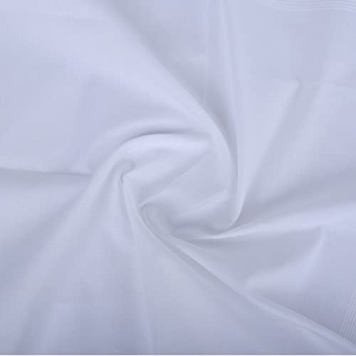Dollar Cotton Handkerchiefs Hanky for Men - White Striped In Pack of 6 - Image 5