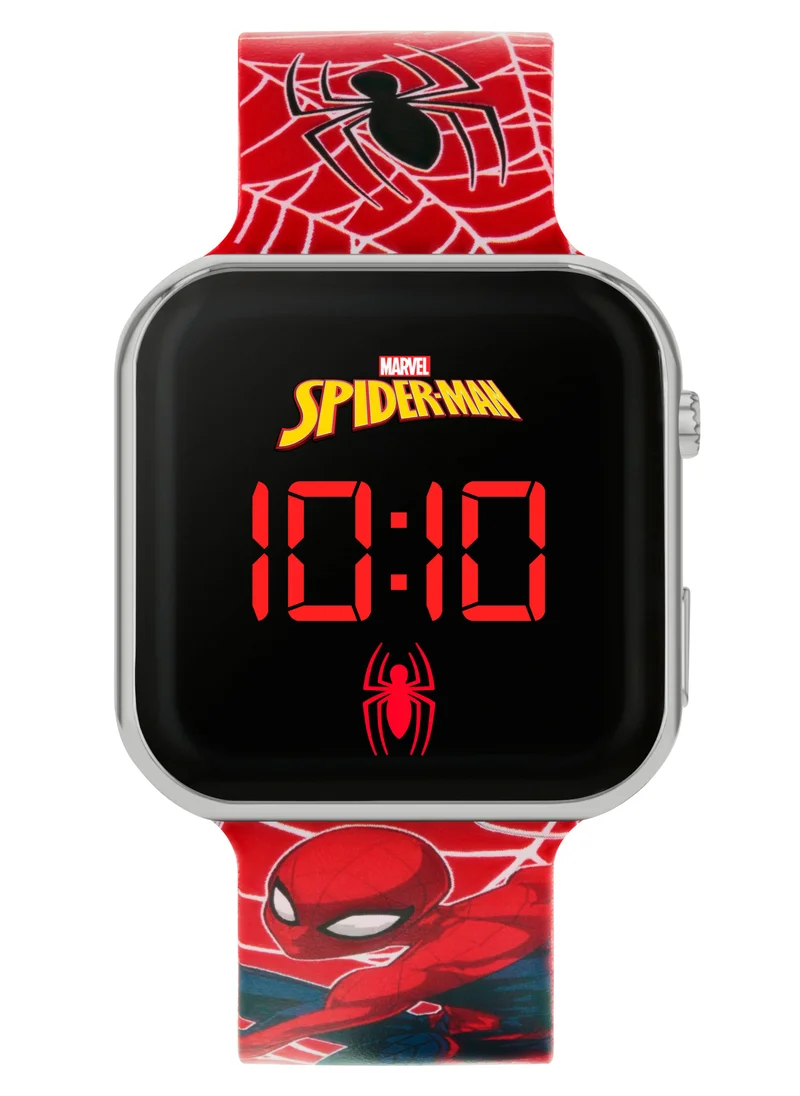 Disney Disney Marvel Spiderman Red Strap LED Boys Watch - SPD4719ARG