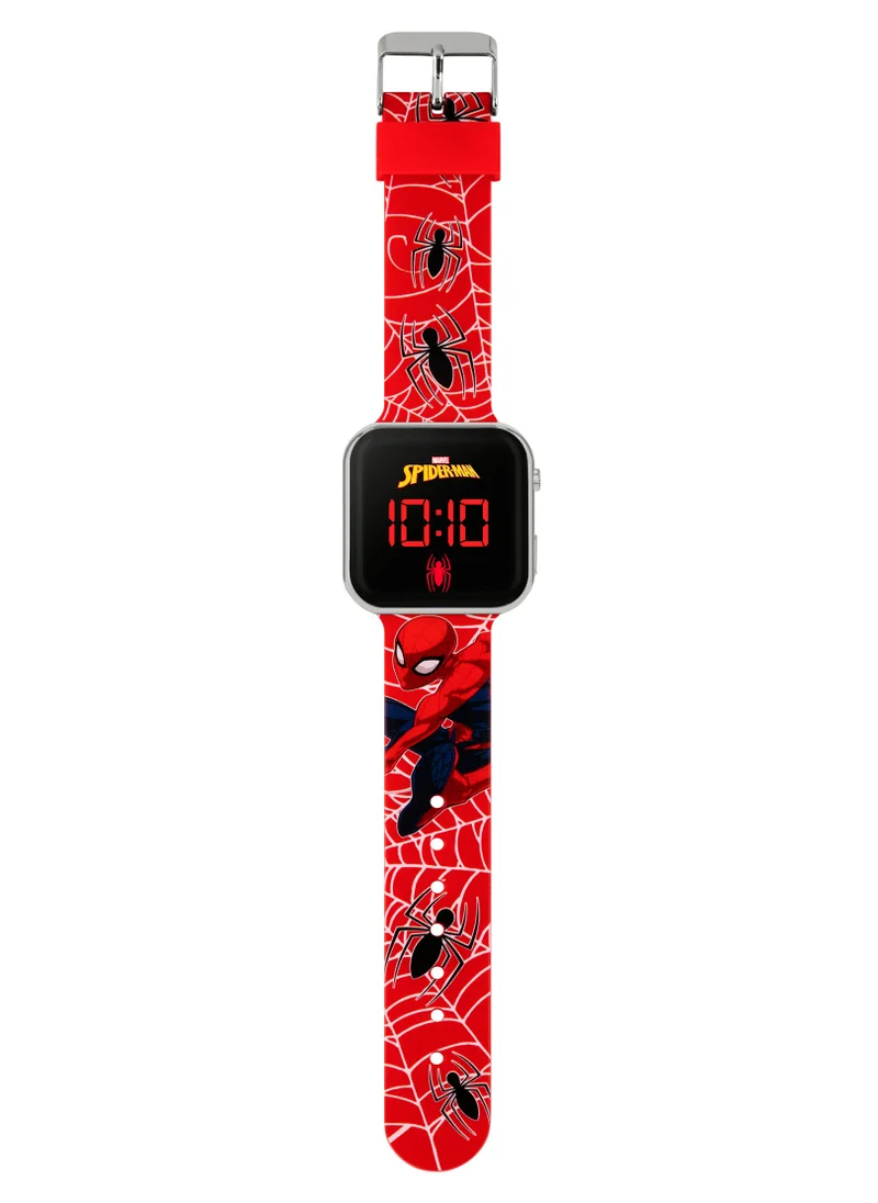 Disney Disney Marvel Spiderman Red Strap LED Boys Watch - SPD4719ARG