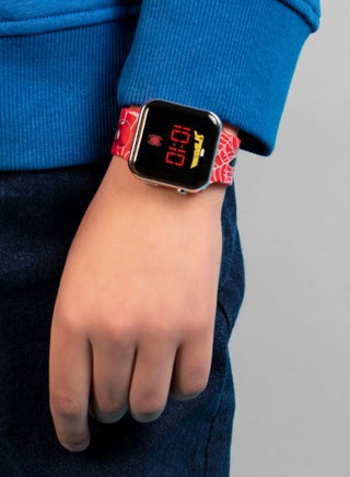 ساعة ديزني مارفل سبايدرمان مارفل بحزام أحمر ليد - view 4