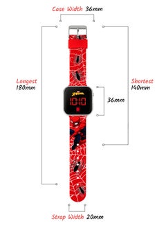 Disney Disney Marvel Spiderman Red Strap LED Boys Watch - SPD4719ARG  - Image 3
