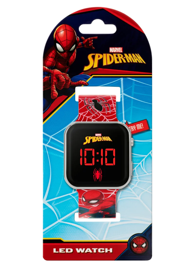 Disney Disney Marvel Spiderman Red Strap LED Boys Watch - SPD4719ARG