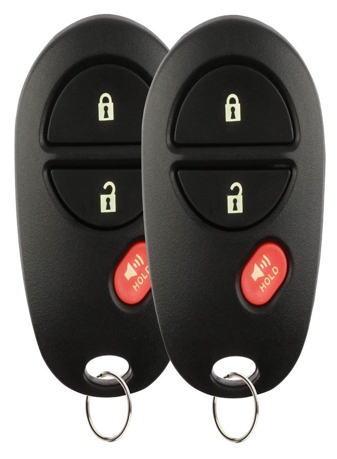 كابول مفتاح سيارة بديل بدون مفتاح من كابول لسيارات تويوتا تاكوما تندرا سيينا سيكويا هايلاندر - مفتاح سيارة بثلاثة أزرار FCC: GQ43VT20T (مجموعة من قطعتين) - Image 1
