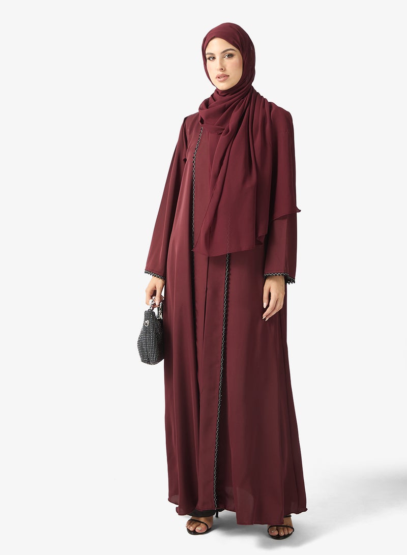 Khizana Shawl Collared Abaya & Sheila - Image 5