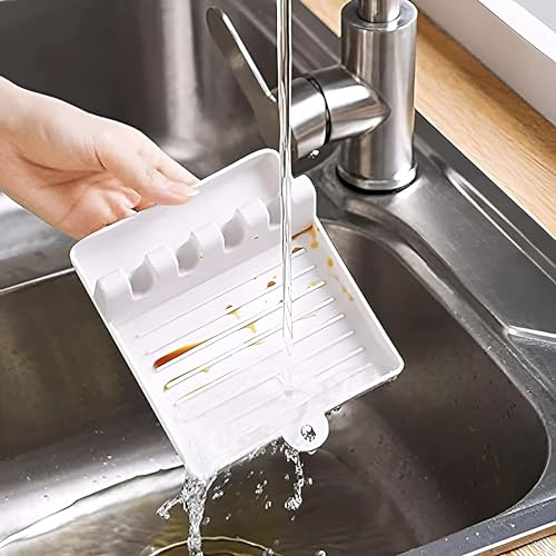 Upkaranwale 4 Slots Spoon Stand for Kitchen, Spoon Stand, Spoon Holder, Spatula Holder for Kitchen, Cutlery Stand, Cutlery Stand for Kitchen, Utensil Holder for Kitchen 1 Pcs White - Image 4