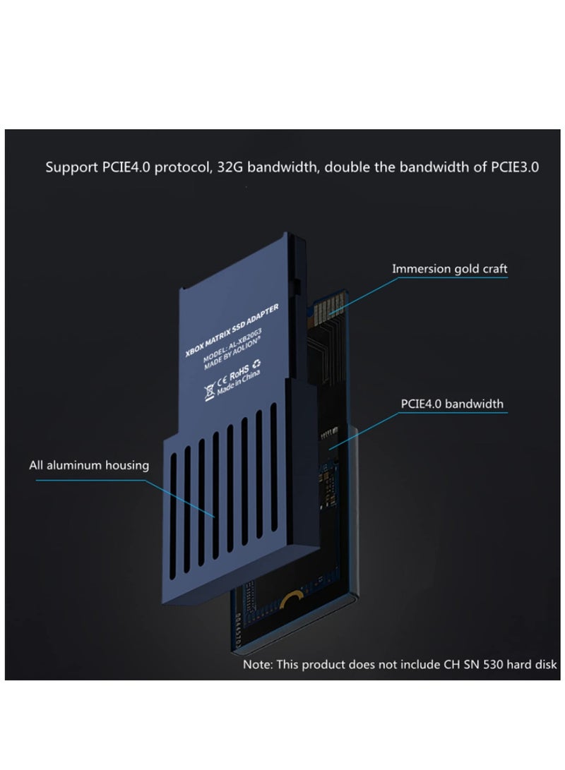 إكس بوكس سلسلة س / ق م 2 تمديد القرص الصلب مربع بطاقة مناسبة لأنّ pcie4.0 البروتوكول المضيف الخارجي القرص الصلب مربع التحويل - Image 2