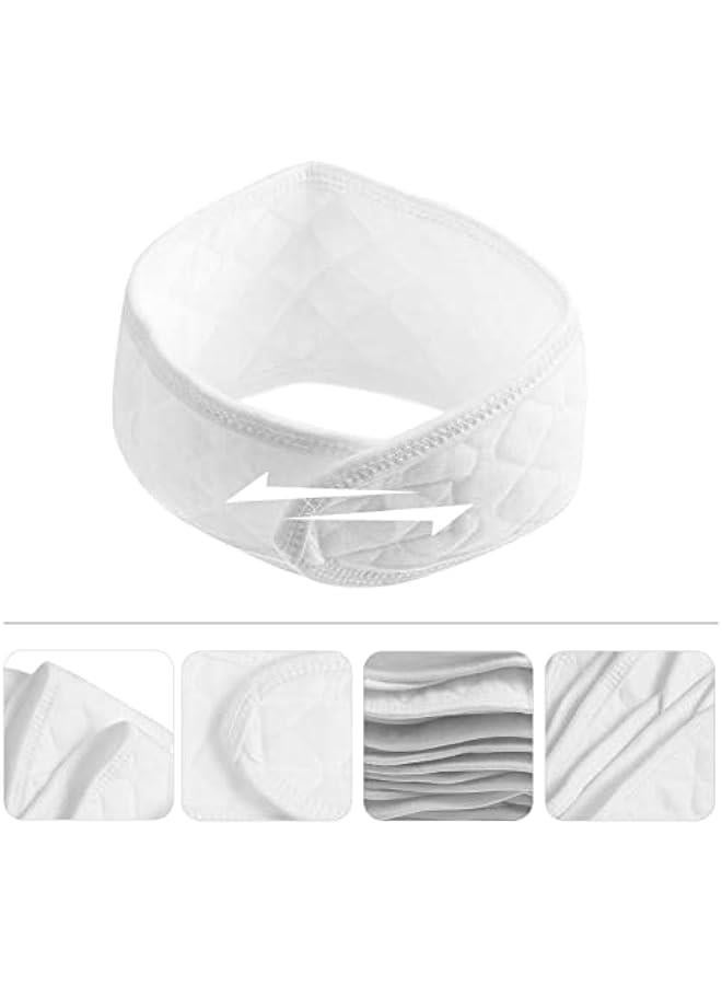 MOXO Newborn Baby Cotton Belly Band for Umbilical Cord Care 10 White - Image 2