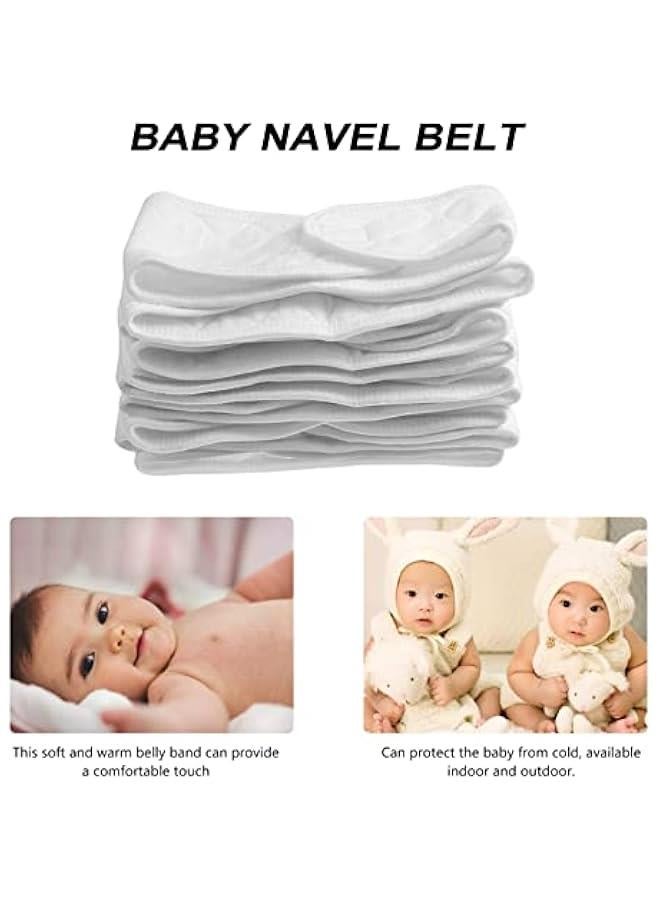 MOXO Newborn Baby Cotton Belly Band for Umbilical Cord Care 10 White - Image 4