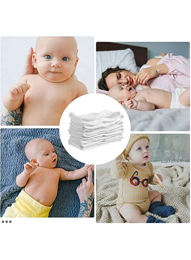 MOXO Newborn Baby Cotton Belly Band for Umbilical Cord Care 10 White - Image 5