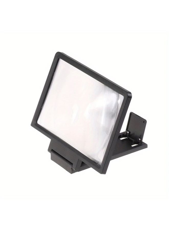 Black 3D HD TV Screen Amplifier Foldable Desktop Mobile Phone Bracket - Image 1