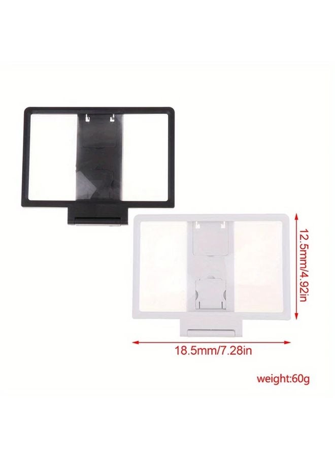 Black 3D HD TV Screen Amplifier Foldable Desktop Mobile Phone Bracket - Image 5