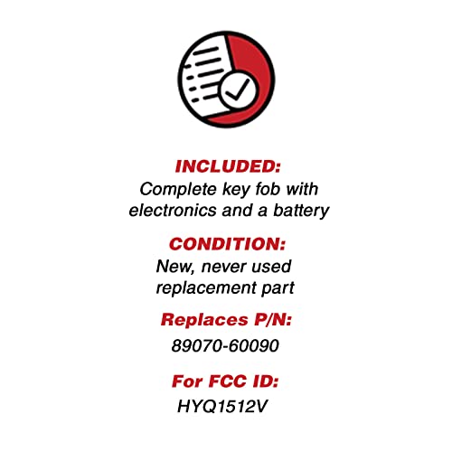 KeylessOption Keyless Entry Remote Control Car Key Fob Replacement for HYQ1512V 4C (Pack of 2) - Image 3