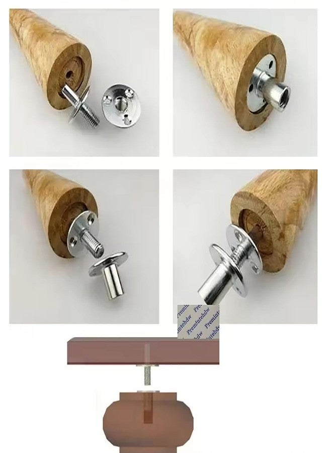 Dsjnf M20 Metal Bed Post Connector T-nut Bed Post Connector for Bedroom Furniture Hardware Accessories Bed Post Locking Connection Three Way nut 2pcs - Image 5