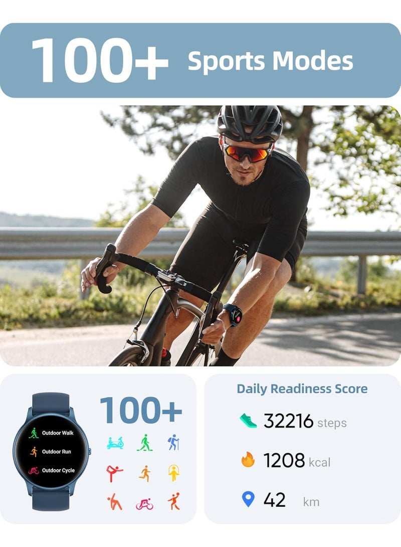 Parsonver Smart Watch for Men Women, Answer/Make Call, 1.32" HD Fitness Tracker with 112 Sport Modes, Heart Rate Sleep Oxygen Monitor, IP68 Waterproof Activity Tracker for iPhone Android - Image 2