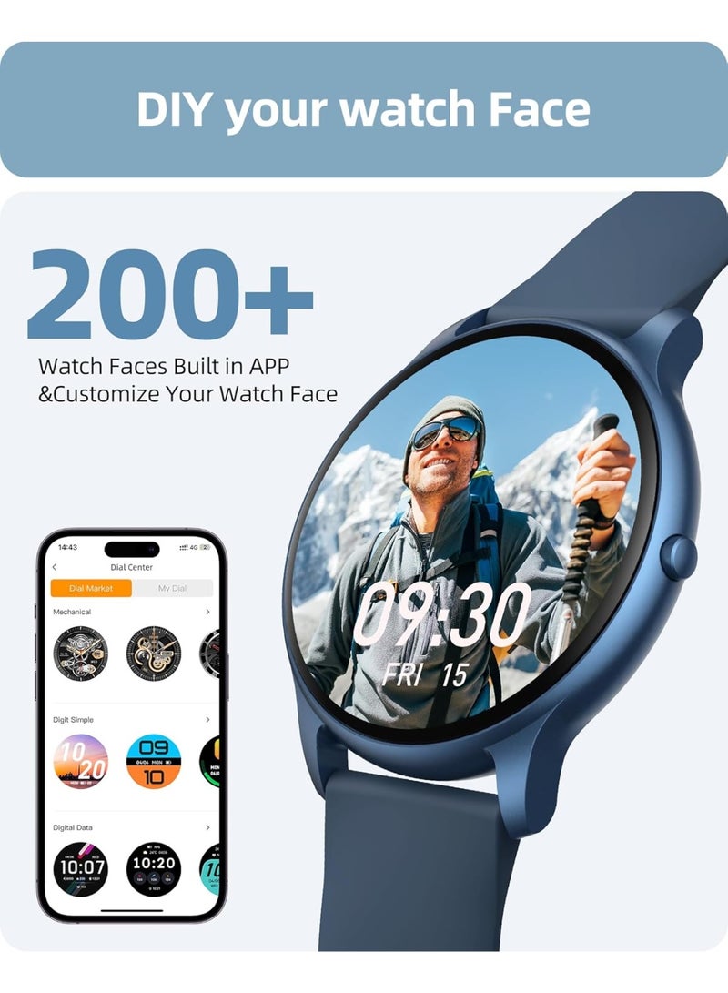 Parsonver Smart Watch for Men Women, Answer/Make Call, 1.32" HD Fitness Tracker with 112 Sport Modes, Heart Rate Sleep Oxygen Monitor, IP68 Waterproof Activity Tracker for iPhone Android - Image 5
