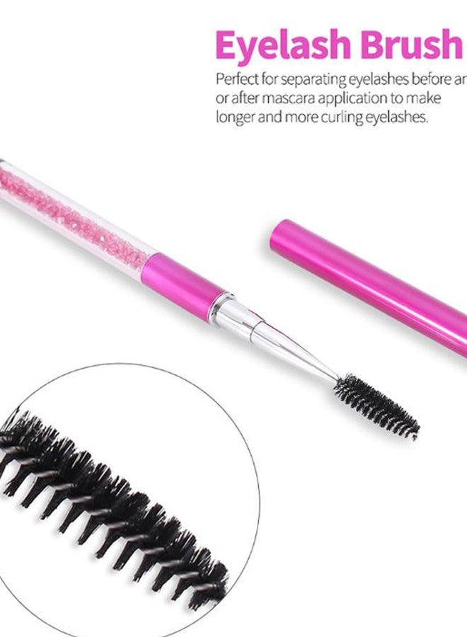 Eyelash Eyebrow Brush Pink/Silver/Black - Image 2
