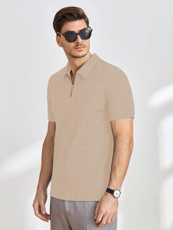 KAJARU Men's Solid Regular Fit T-Shirt (TSRT-8016_Off White - Image 2