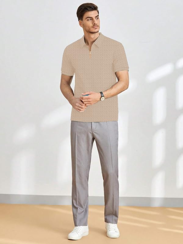 KAJARU Men's Solid Regular Fit T-Shirt (TSRT-8016_Off White - Image 5