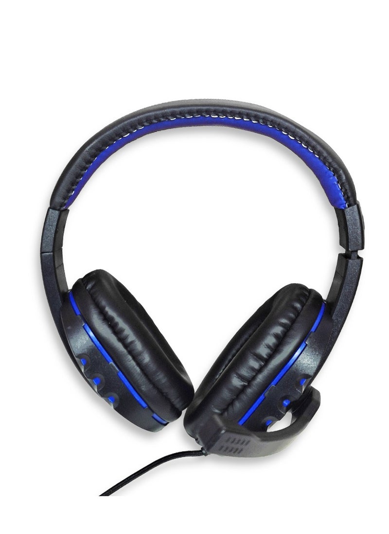 Generic - Wired lighting gaming headset V0366 , noise cancelling headphones built-in 3.5mm audio interface with inbuilt microphone sound quality enjoyment, the sound quality is very good, it is soft comfortable and stable to wear - Black - Image 1