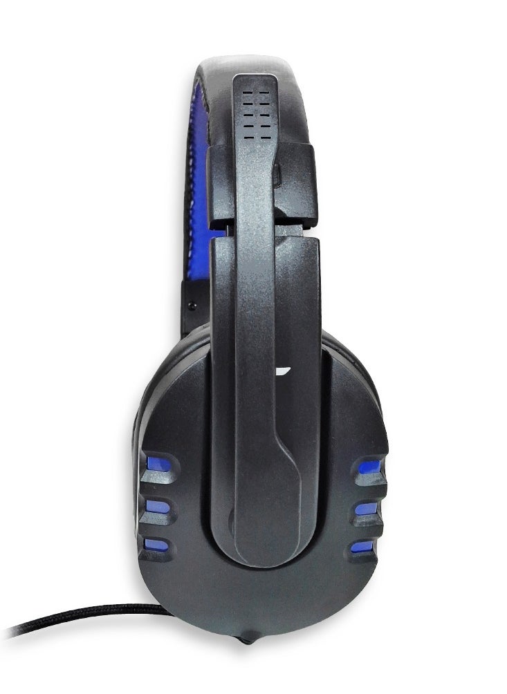 Generic - Wired lighting gaming headset V0366 , noise cancelling headphones built-in 3.5mm audio interface with inbuilt microphone sound quality enjoyment, the sound quality is very good, it is soft comfortable and stable to wear - Black - Image 1