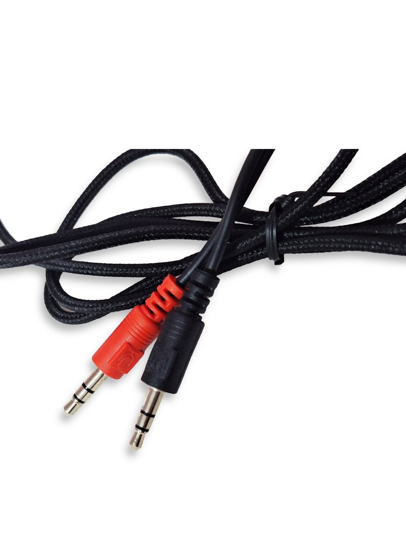 Generic - Wired lighting gaming headset V0366 , noise cancelling headphones built-in 3.5mm audio interface with inbuilt microphone sound quality enjoyment, the sound quality is very good, it is soft comfortable and stable to wear - Black - Image 1