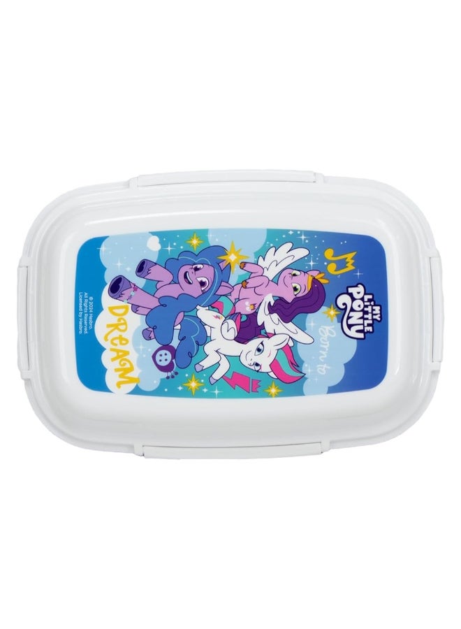 SunCe My Little Pony 4-Clip Closure Lunch Box Purple and White 5.9 x 3.54 x 8.66 Inch SUNS-4404MLO  - Image 1