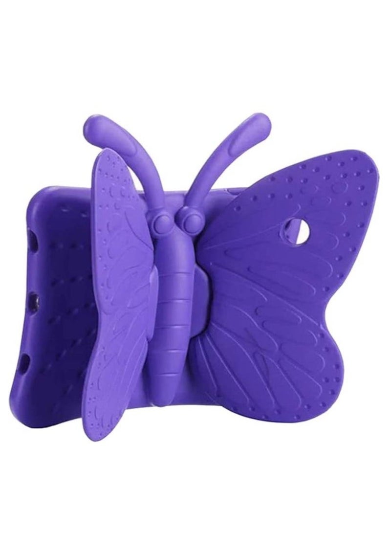Raxoom iPad 6th Generation Case for Kids, iPad 9.7 Case, Light Weight Shockproof EVA Foam Protective Tablet Stand Cover Holder for Apple iPad Air/ Air 2 iPad 9.7 2017/ 2018 - Cute Butterfly, Purple - Image 2