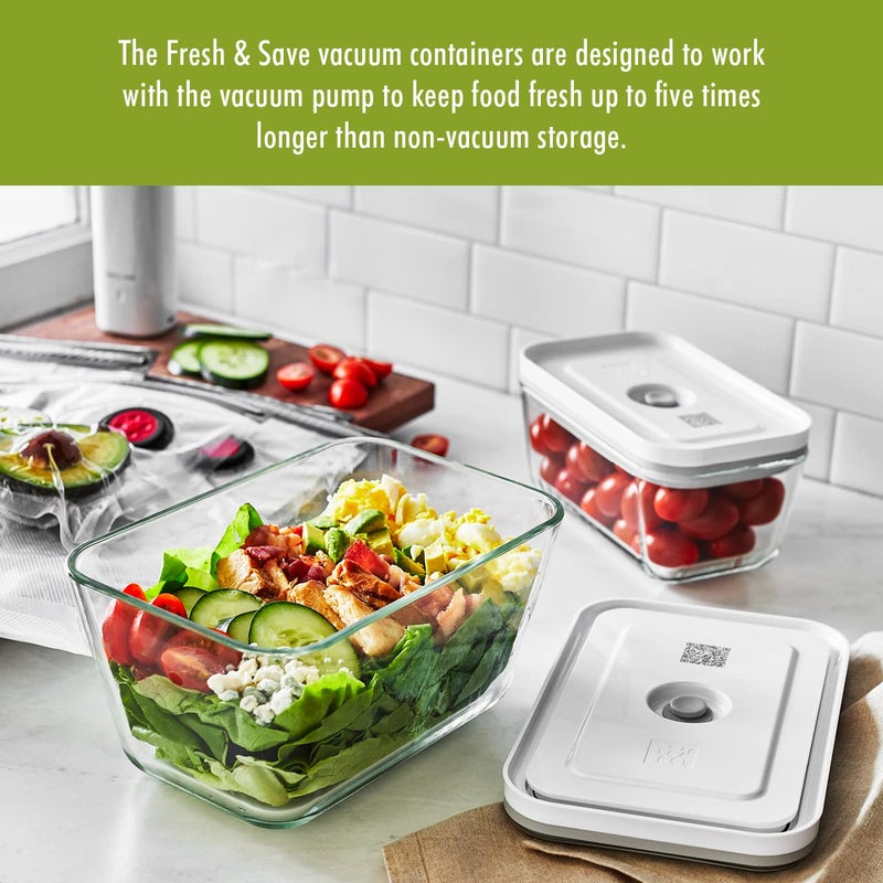 Zwilling ZWILLING Fresh & Save 3-pc Glass Food Storage, Meal Prep Container, Assorted Sizes  - Image 3
