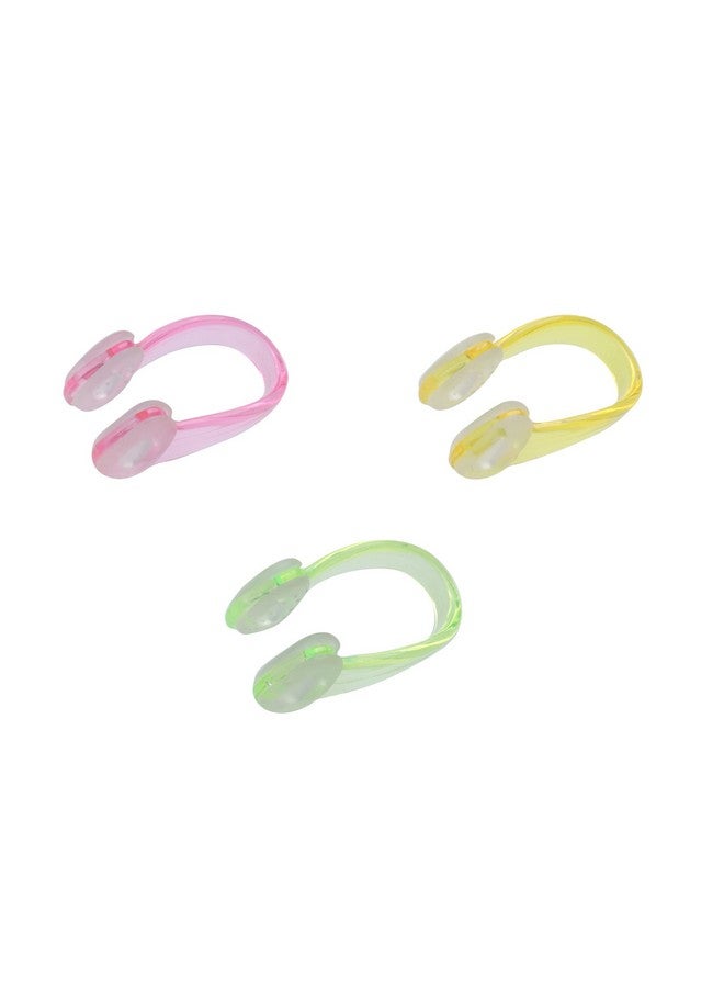Ruwado 3 Pcs Nose Clips For Swimming Kids Cute Silicone Plastic Waterproof Clear Colorful Nose Plugs Protector For Adults Training Water Sports Outdoor Activities Pool Accessories - Image 2