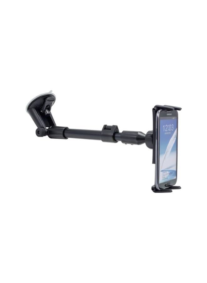 Arkon Smartphone and Midsize Tablet Long Arm Windshield Suction Mount for Samsung Galaxy S5/S4 Note 3/8.0 -Retail Packaging -Black - Image 2