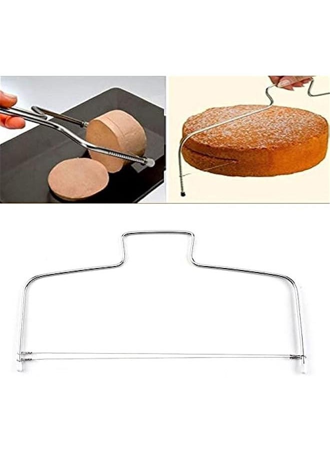 Generic - 2Pcs Pottery Slicer Wire Cutter Adjustable Pottery Ceramic Crafts Cutting Tool Handmade Kitchen Tool Cake Soap Clay Wire Cutter - Image 1