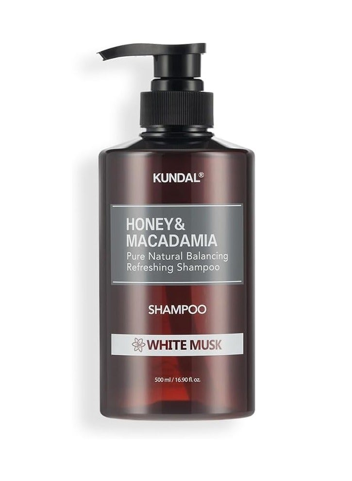 Kundal Honey & Macadamia  Pure Nature Shampoo 500ml - White Musk