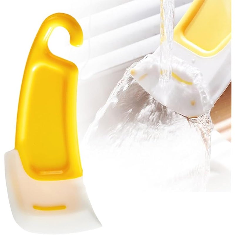 Kitchen Silicone Spatula Silicone Spatula for Cooking, 2025 Scraper Spoon Food Scraper Set, Scratch Resistant Heat Resistant Rubber Scraper for Home Use (yellow) - Image 1