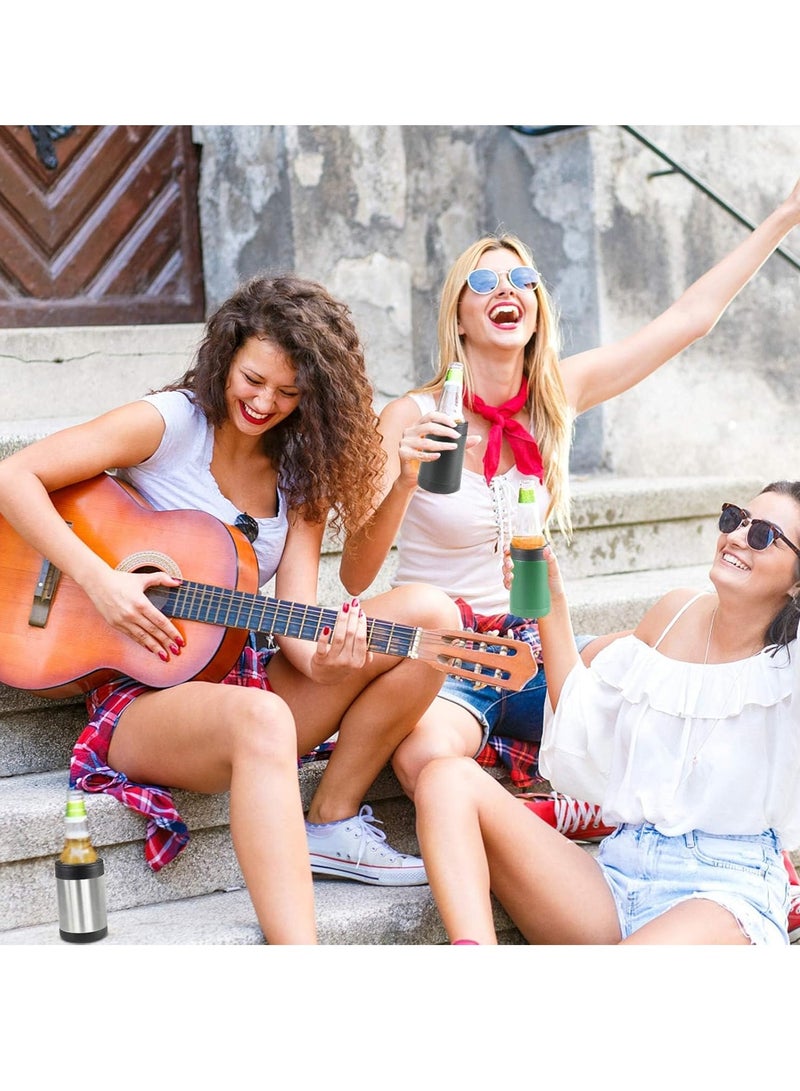 Can Cooler Stainless Steel Bottle Cooler Double Insulated 12OZ Can Holder for Drink Tumbler, BPA Free - Image 5