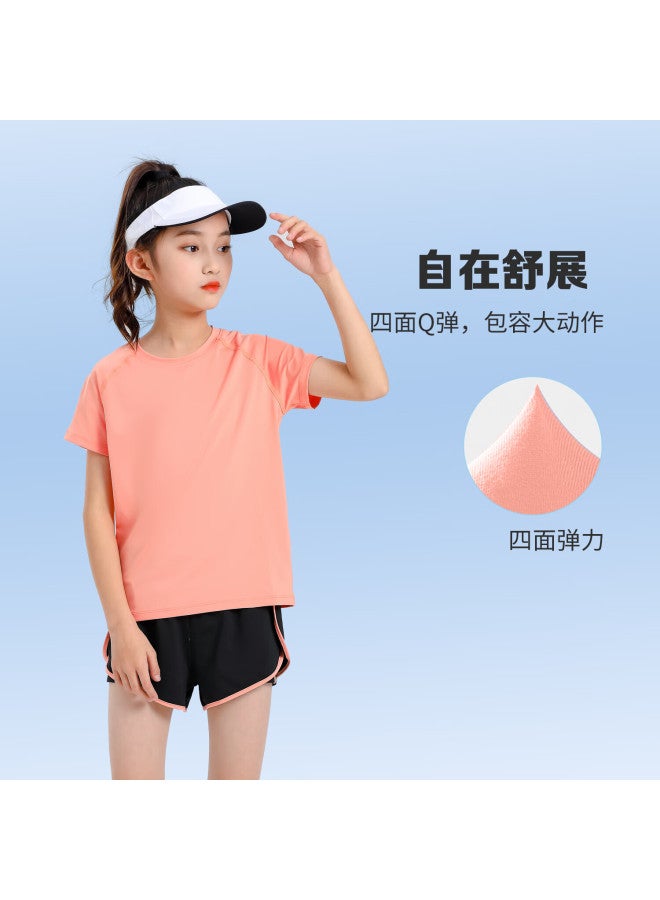 FANDIMU Vandimu Kids Sports Set High Elastic Breathable Adult Parent-child Set Running Yoga Badminton Basketball Soccer Training Suit - Image 1
