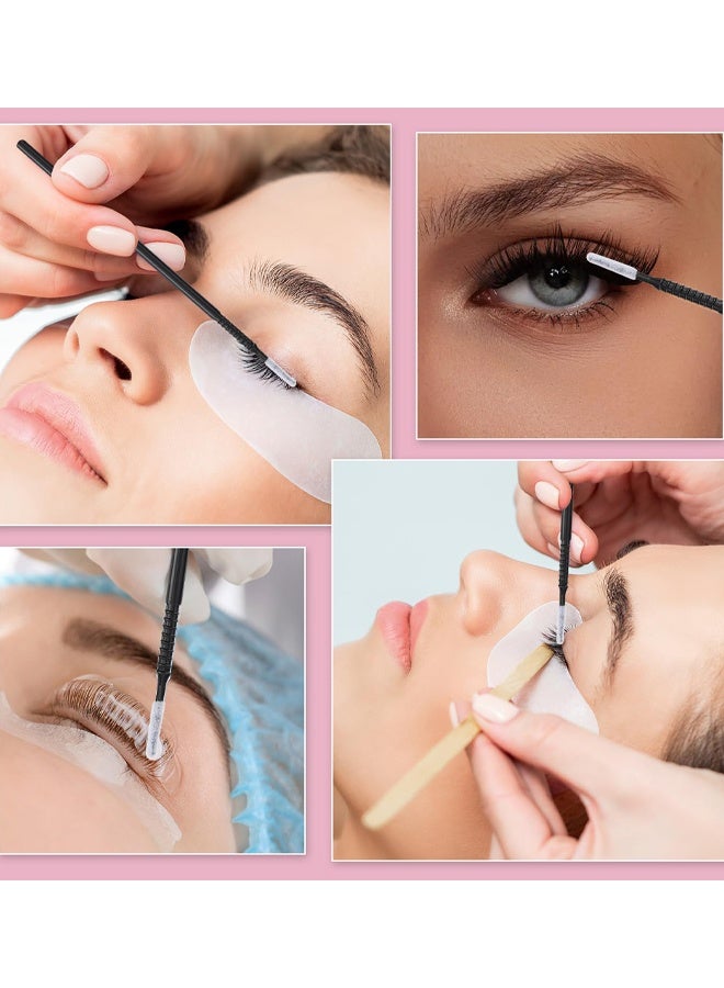300 PCS Micro Applicator Brushes Applicator Microbrushes Disposable Black Micro Applicators Brushes With Longer Tips, Eye Extension Micro Make Up Mascara Brushes For Makeup, Eyelash Extensions - Image 5