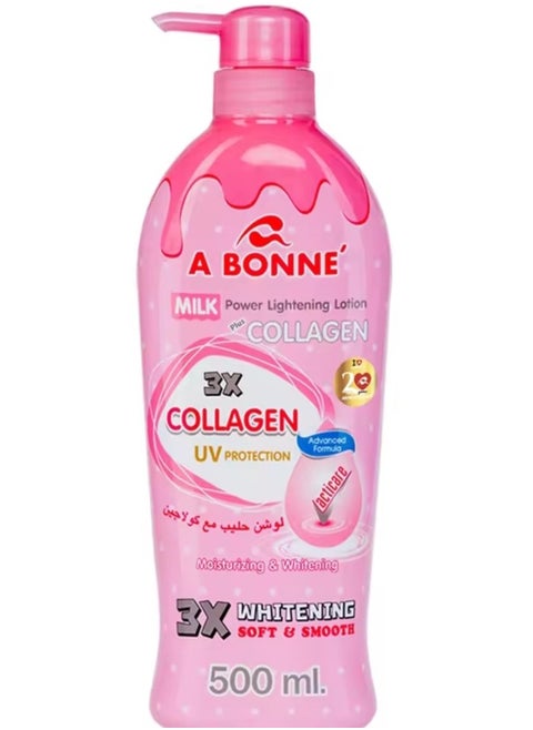 A Bonne Miracle Milk Power Lightenning Collagen Lotion 500ml Smooth Soft Skin