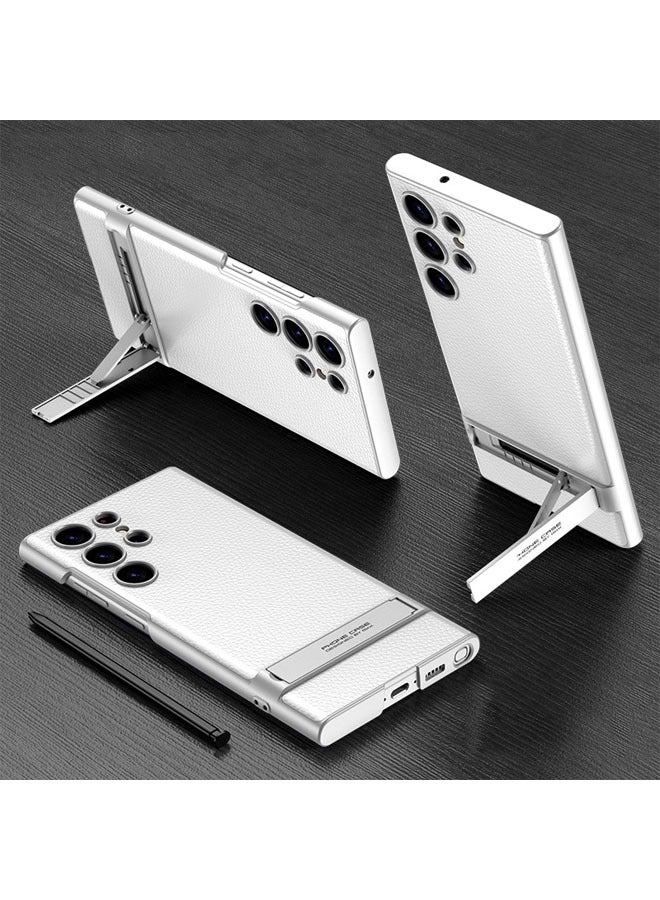 general حافظة لهاتف سامسونج جالاكسي S23 الترا/S23 بلس/S23، حافظة مضادة لبصمات الأصابع مع دعم الشحن اللاسلكي وحامل، حافظة منسدلة لكامل الجسم - Image 2