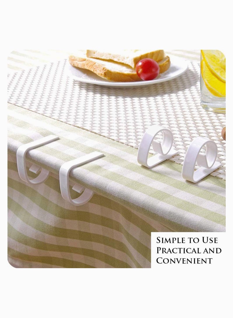 SYOSI Plastic Tablecloth Clip, Used for Restaurant Banquet Wedding Graduation Party and Outdoor Picnic Table Cloth Fixing and Loop for Meeting Party Indoor Outdoor Events (4 PCS) - Image 5