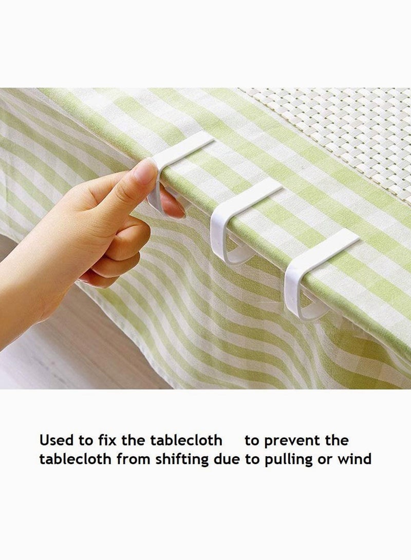 SYOSI Plastic Tablecloth Clip, Used for Restaurant Banquet Wedding Graduation Party and Outdoor Picnic Table Cloth Fixing and Loop for Meeting Party Indoor Outdoor Events (4 PCS) - Image 3